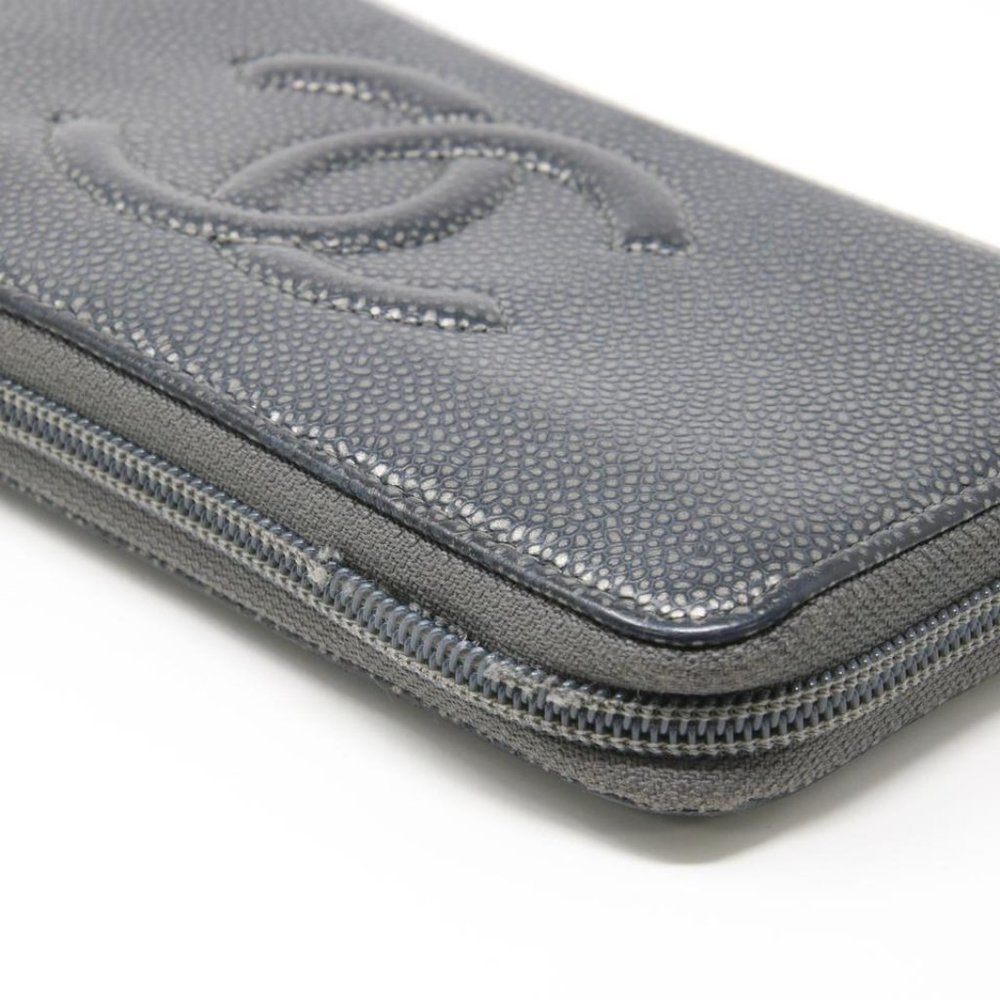 Chanel Caviar Long Large Quilted CC Zip Wallet CC-1104P-0007 - Picture 5 of 9